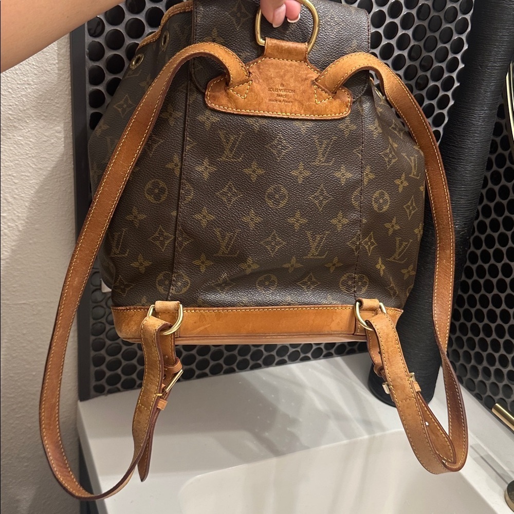 Louis Vuitton backpack montsouris mm LV monogram bag vintage designer backpack - Picture 12 of 17